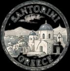 Винтажный штамп santorini